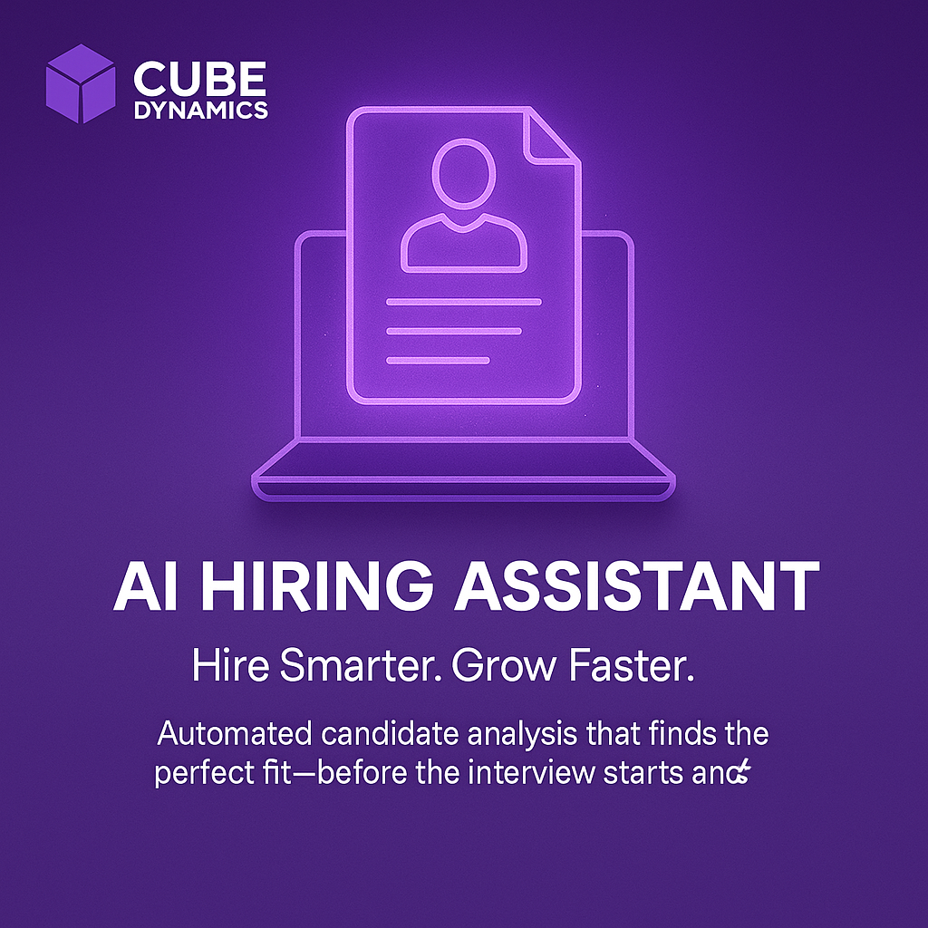 Ai Assistant Cube AI Hiring Assistant – CubeDynamics